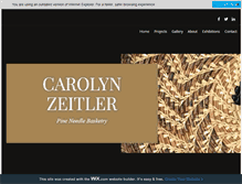 Tablet Screenshot of carolynzeitler.com